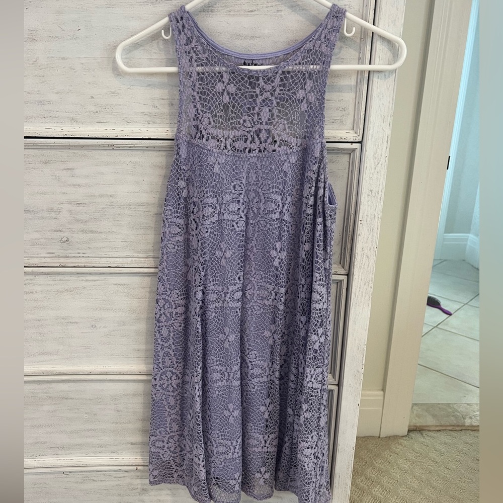 Free People Purple Mini Dress